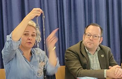 Besuch in der Gemeinde